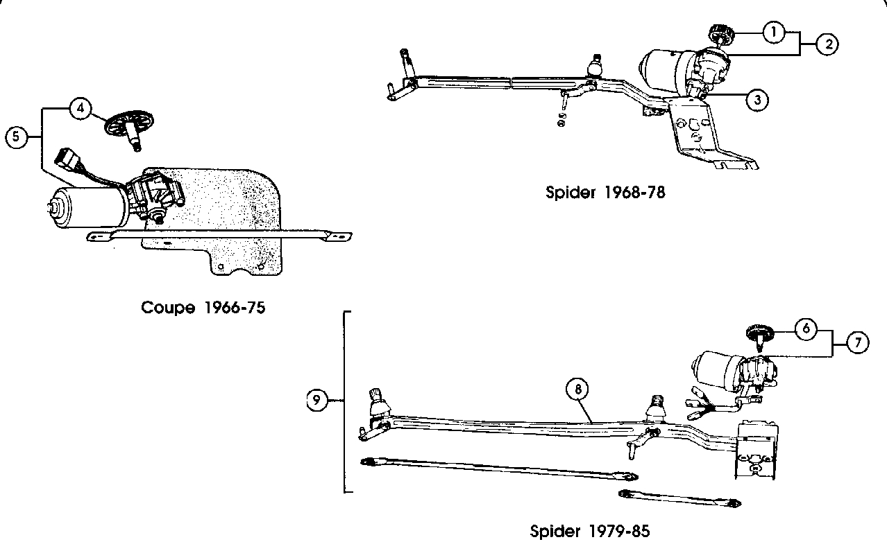 Fiat 124 Wiper Mechanism Plus Relay Guide