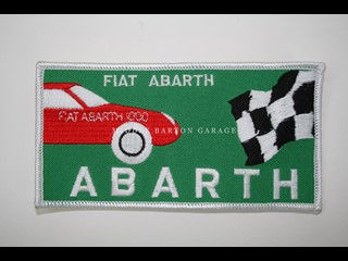 FIAT ABARTH 1000 EMBROIDERED PATCH 135x68mm