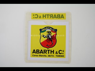 CLASSIC ABARTH WINDSCREEN DOCUMENT HOLDER 100x120mm