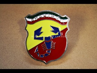 ABARTH ENAMEL SHIELD 70mm 