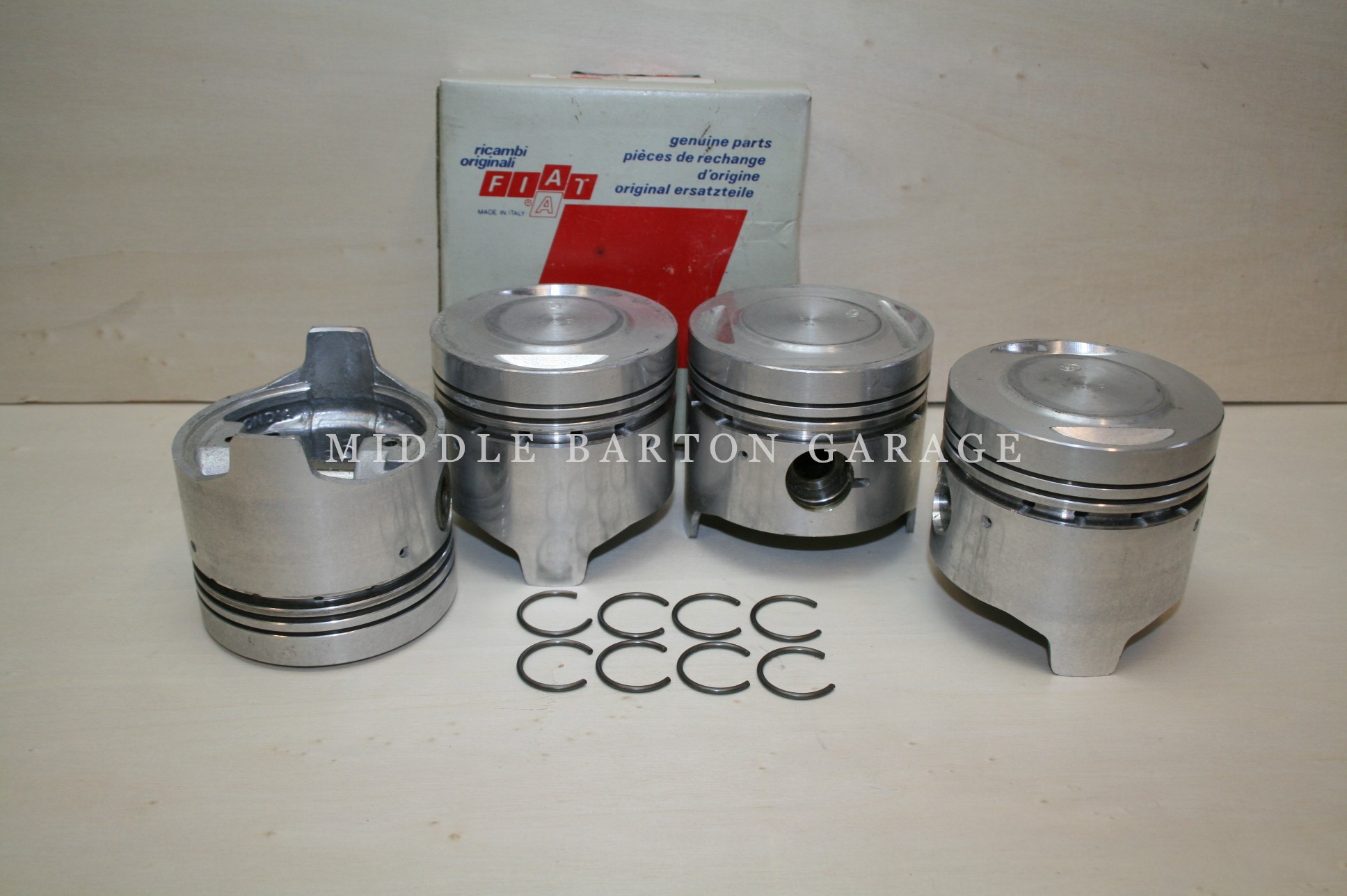 High Compression Piston Set, Fiat 124/2000 - (SKU 56-06xx)