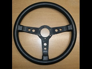 ABARTH LEATHER STEERING WHEEL - ALLOY 