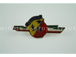 ABARTH SHIELD/LIGHTNING BOLT TRICOLOR