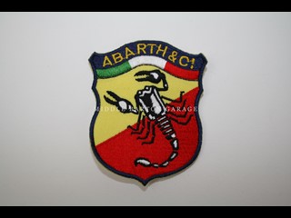 ABARTH & C. SHIELD CLOTH BADGE 70 X 85 mm PATCH