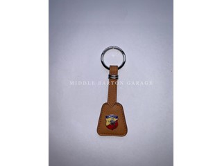 ABARTH ORIG SPEC LEATHER/ENAMEL KEY RING