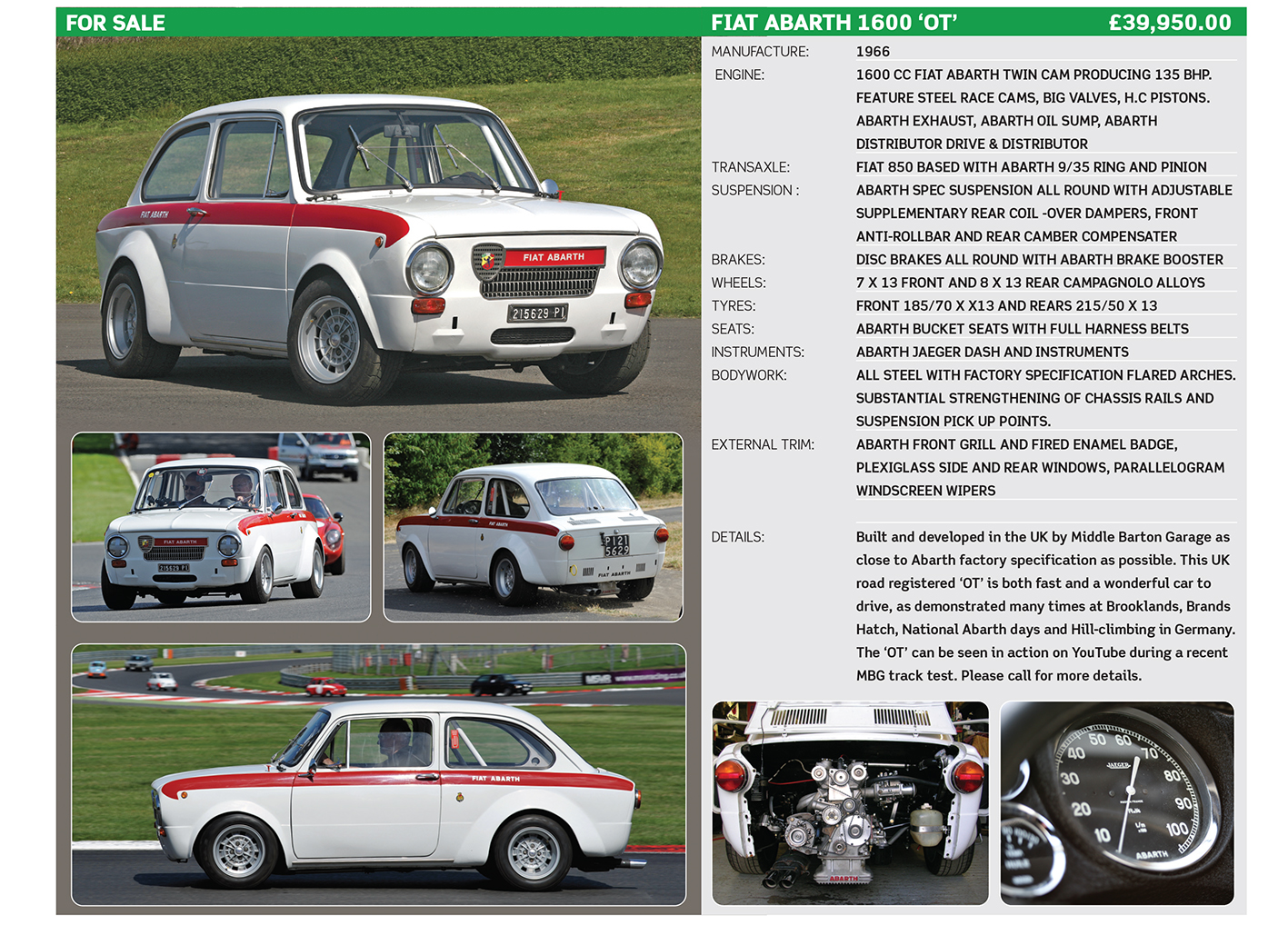 FIAT ABARTH  1600 OT BERLINA