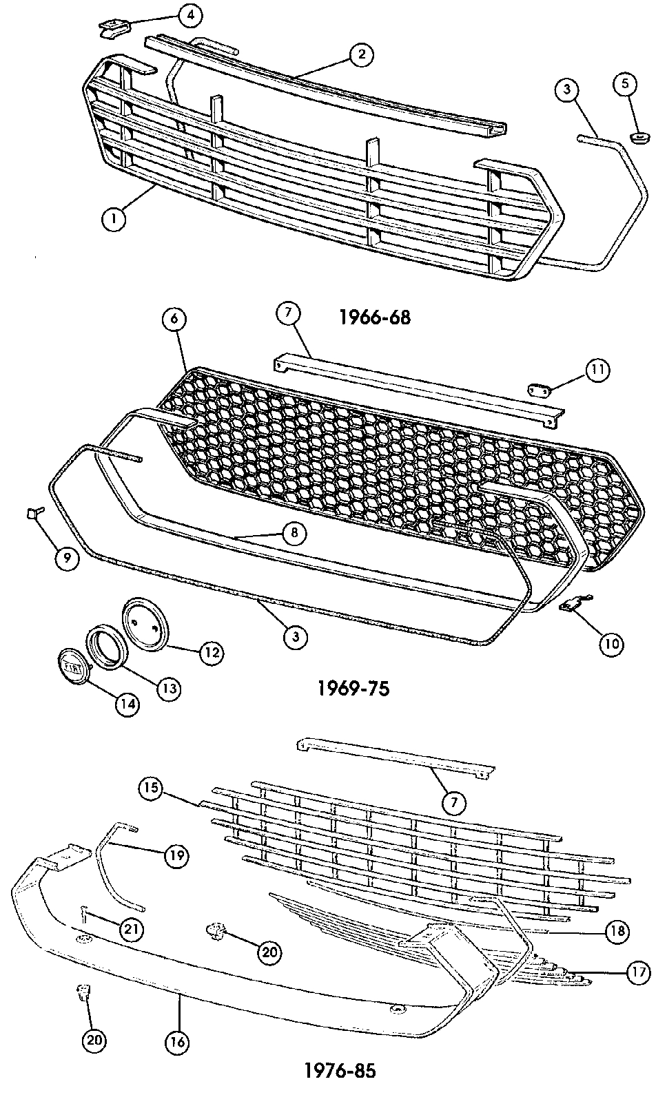2017-2020 Fiat 124 Spider Abarth Front Lower Grille / OEM / FD025