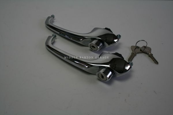 OUTER DOOR HANDLES WITH LOCK AND KEYS FIAT 500 F/L/R