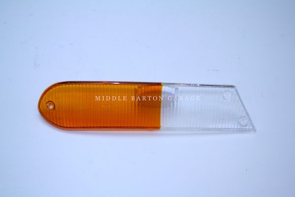SIDE INDICATOR LENS RIGHT SIDE. 124 SPIDER BS/CS AMBER / CLEAR