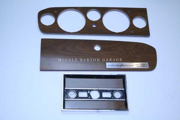 WOODEN DASH PARTS FIAT 124 PINIFARINA 