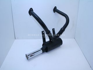 FIAT 500 SPORTS EXHAUST IN BLACK WITH CHROME TIP