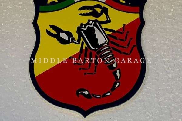ABARTH SHIELD STICKER 90MM