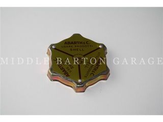 ABARTH SHELL OIL CAP PLATE