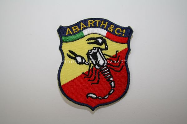 ABARTH & C. SHIELD CLOTH BADGE 70 X 85 mm PATCH