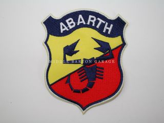 ABARTH SHIELD CLOTH BADGE(LATE STYLE) 110X85mm PATCH