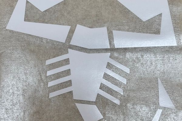 SCORPION DECAL WHITE 120MM